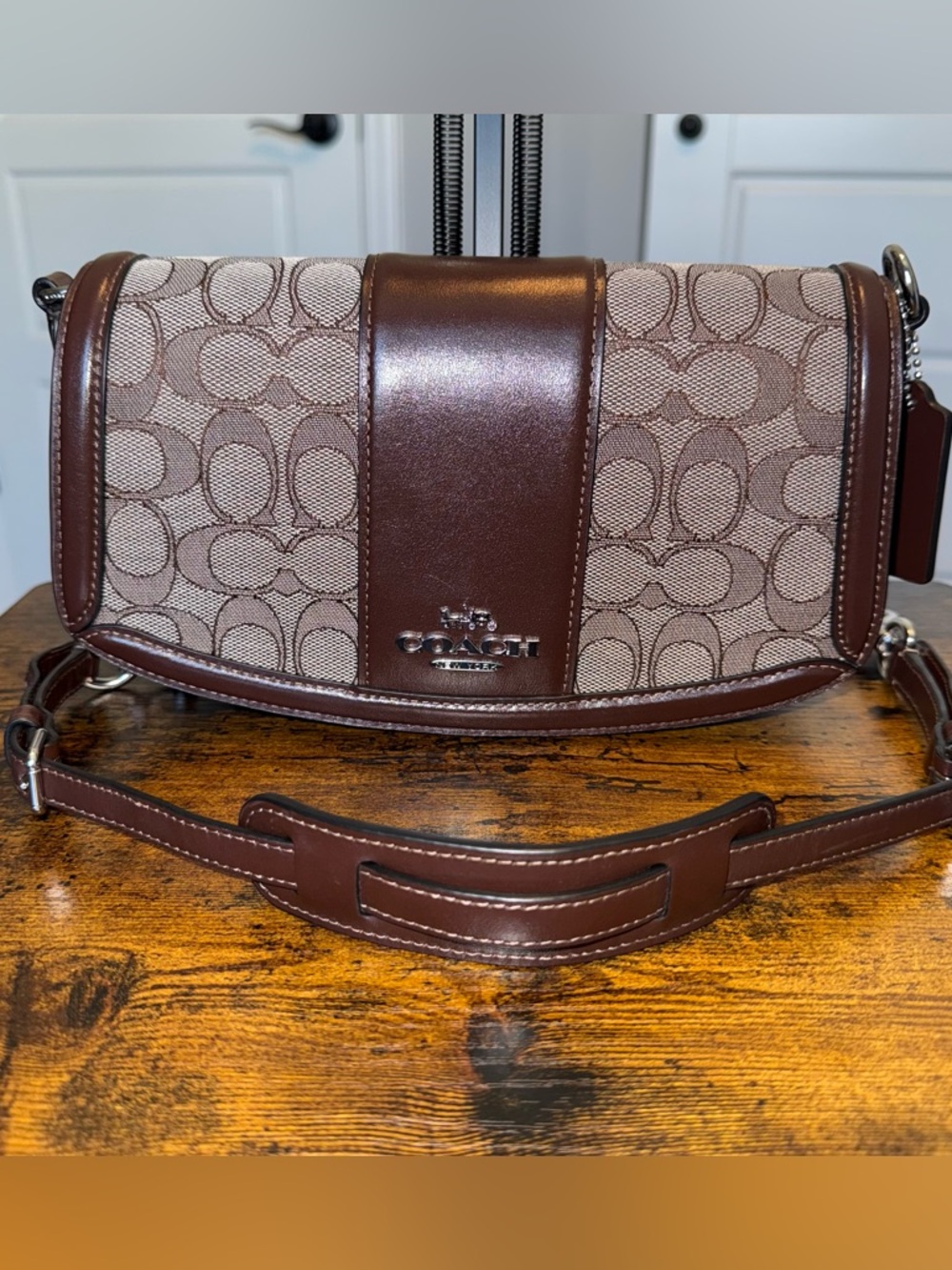Coach Andrea Shoulder Bag In Signature Jacquard